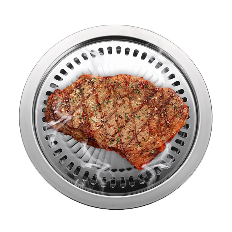 Портативный Пикник Крытый многоразовый антипригарный плита еда дом для