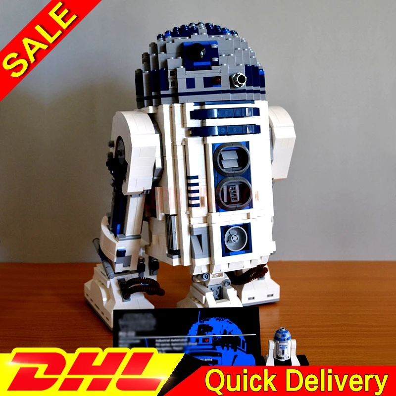 LP 05043 2127 шт. Новинка настоящий из &quotЗвездных Войн&quot серии &quotR2 D2 набор роботов