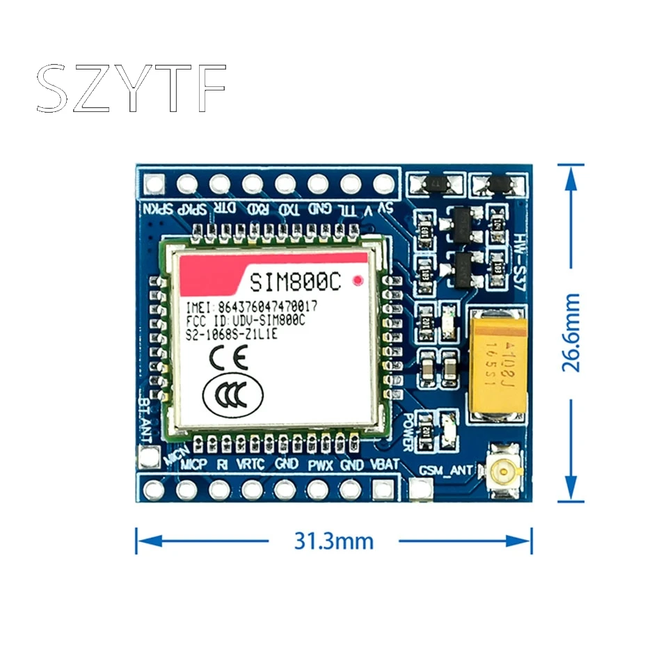 SIM800C GSM GPRS модуль 5 В/3 3 в ttl Bluetooth адаптер STM32 C51 процедуры и TTS | Электронные