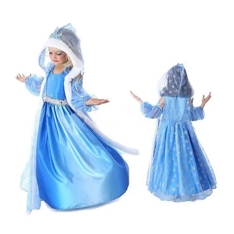 

Kids Elsa And Anna Fancy Dress Girl Coronation Princess Costumes 2019 New Movie Queen Clothes Halloween Party Anna Dress Up Sets