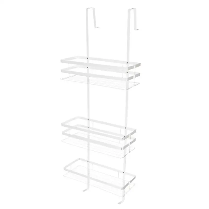 

Аксессуары для ванной комнаты, подвесные полки для ванной, полка-органайзер для ванной комнаты, держатель для шампуня без гвоздей, полка-Орг...