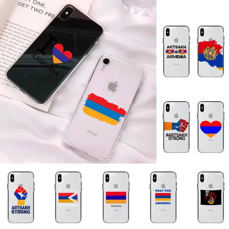 Чехол для телефона с арменским флагом iphone 13 11 12 pro XS MAX 8 7 6 6S Plus X Женский чехол 2020 XR |