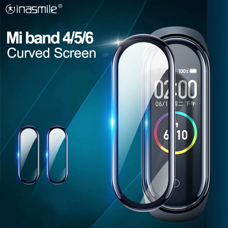 Защитная пленка 3D для Xiaomi MI band 4 5 6 мягкий полноэкранный ремешок смарт часов Mi