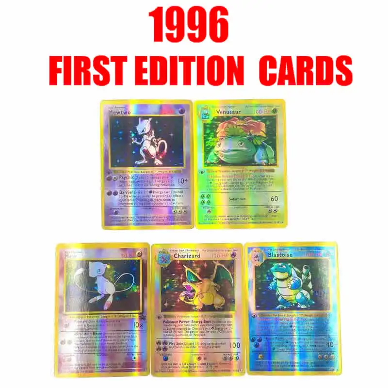5 шт./компл. первое издание 1996 лет сделай сам карты покемона коллекция Charizard игры