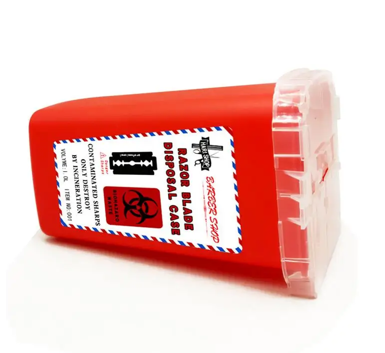 Ящик для хранения лезвий barbershop контейнер использованных ведро рециркуляции