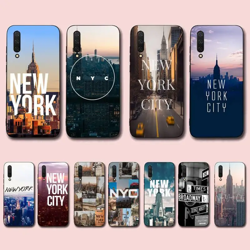 

NYC New York City Phone Case for Xiaomi mi 5 6 8 9 10 lite pro SE Mix 2s 3 F1 Max2 3