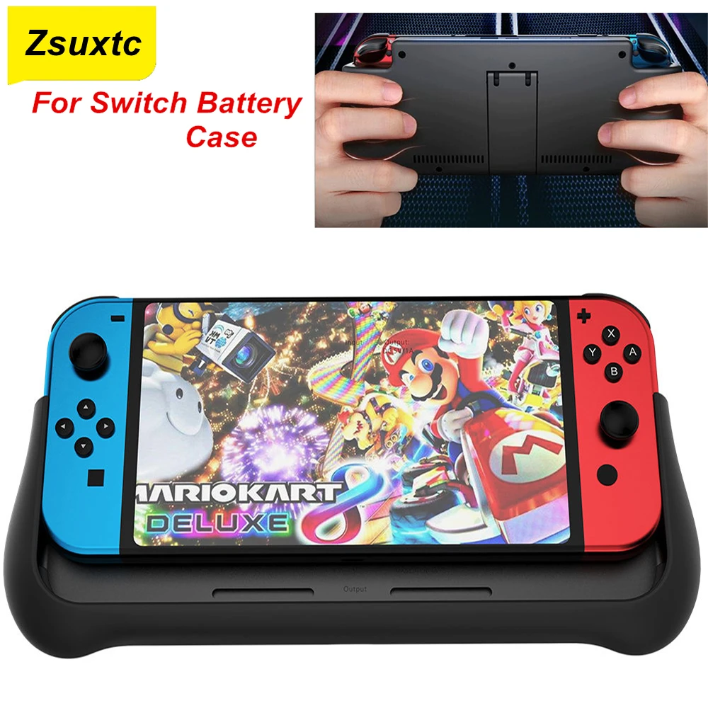 

10000 mAh Battery Charger Case for Nintendo Switch Charger Portable Backup Charge Power Bank Station Console Holder Fast Charger