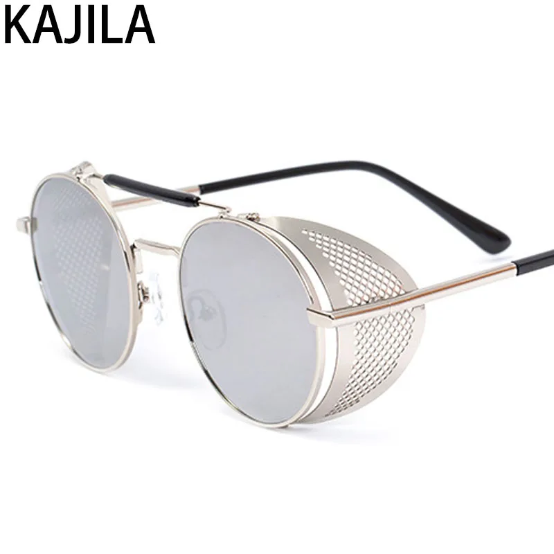 Роскошные дизайнерские ретро стимпанк Солнцезащитные очки для мужчин