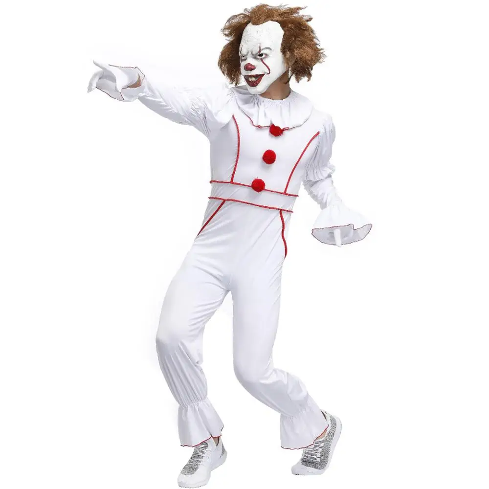 2019 Хэллоуин Stephen King's It глава Two Pennywise костюм клоуна для косплея комбинезон
