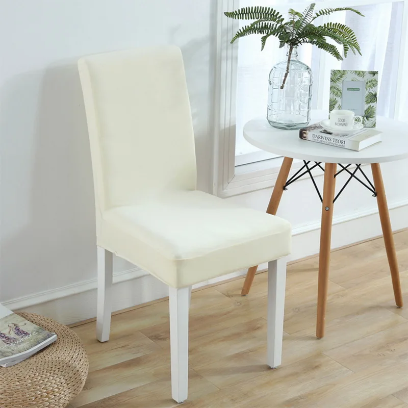 5 шт. высокое качество чехлы для стульев спандекс однотонные цветные на кресла
