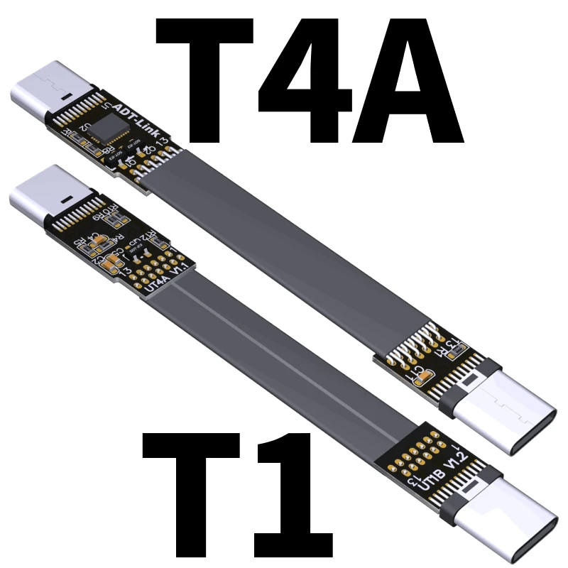 Адаптер USB-C 5–300 см резиновый плоский кабель штекер-штекер прямоугольный разъем