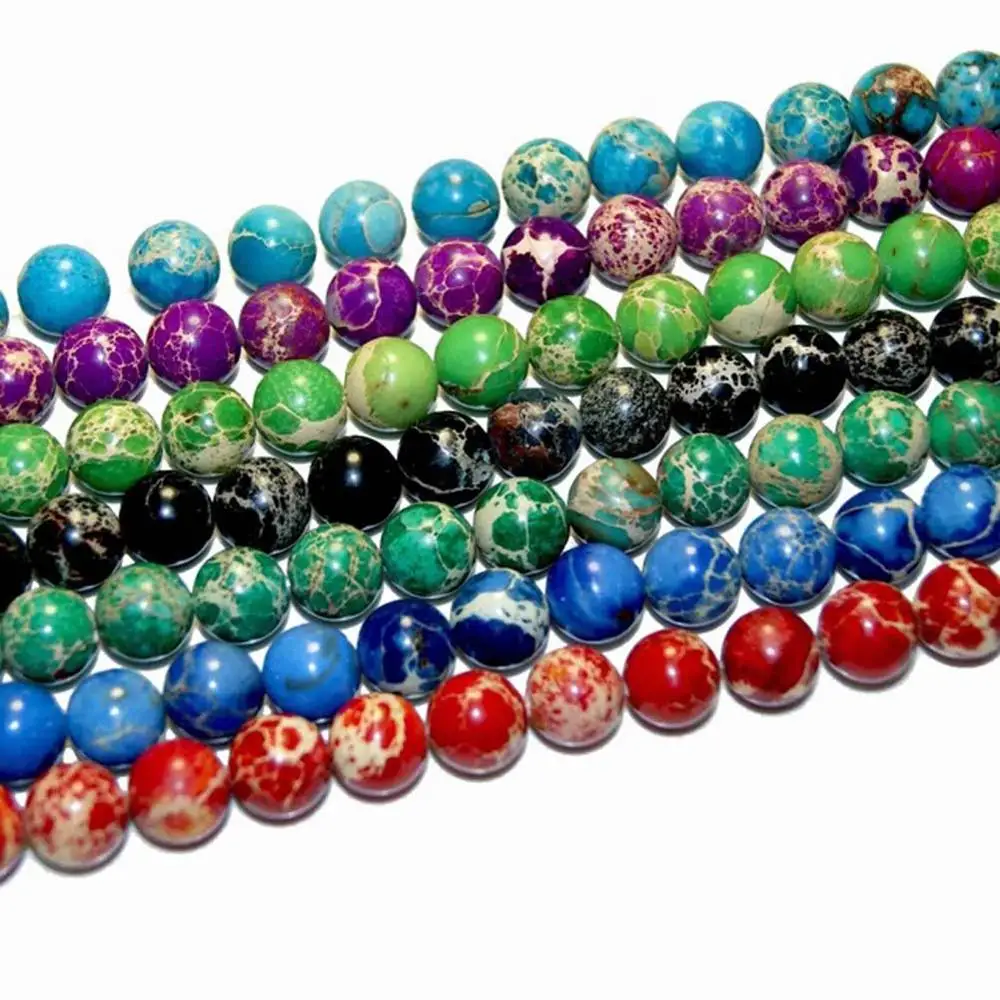 Бусины из натурального апельсинового императора круглые бусины 15 дюймов нить 4 12