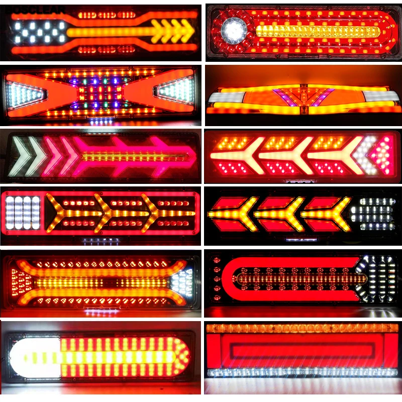 2 шт. светодиодные задние фонари для грузовиков 24 В | Автомобили и мотоциклы