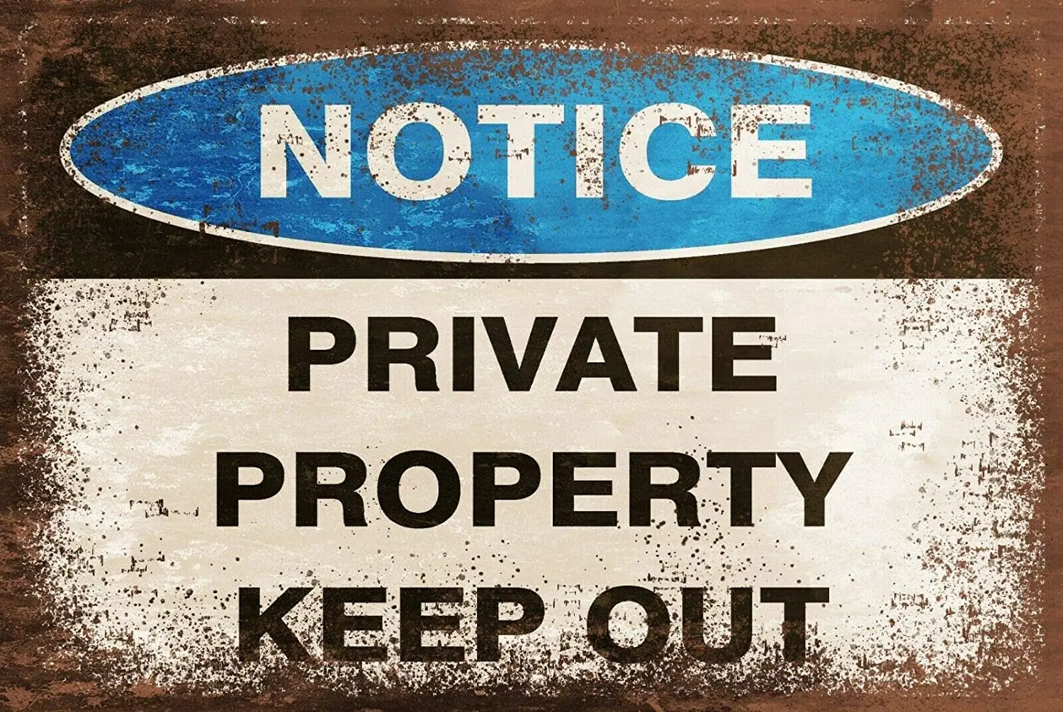 

nonbrand Private Property Warning Keep Out Iron Painting Metal Plate Hotel House Wall Decor Metal Poster Tin Sign Vintage