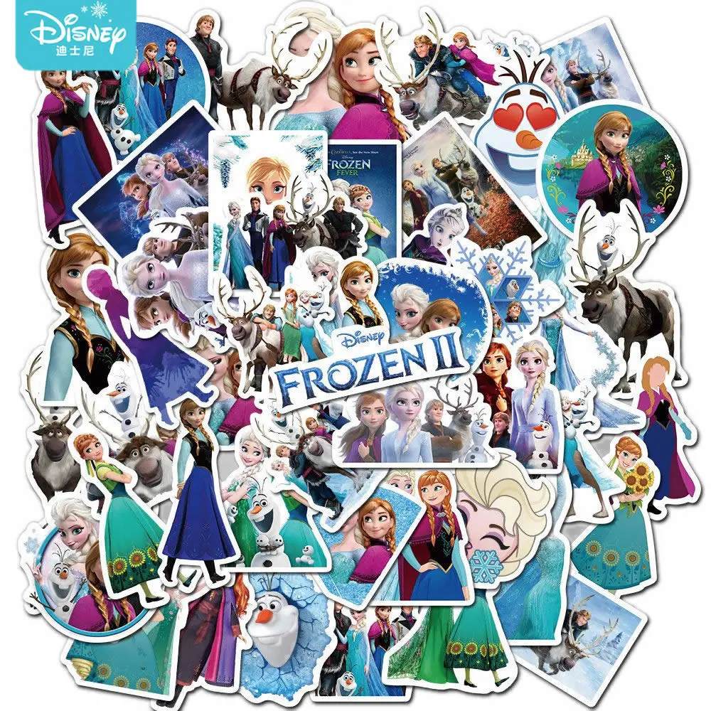 10/30/50 шт в наборе Disney Холодное сердце 2 Стикеры s мультфильмов милые девочки дети