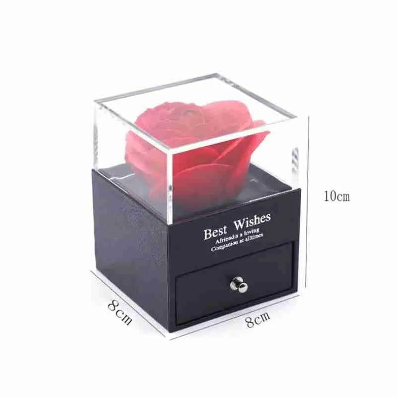 

A set of jewelry box Jewelry Box Girl Women Earrings Necklace Lipstick Makeup Storage For Wedding Birthday Valentines Day Gift