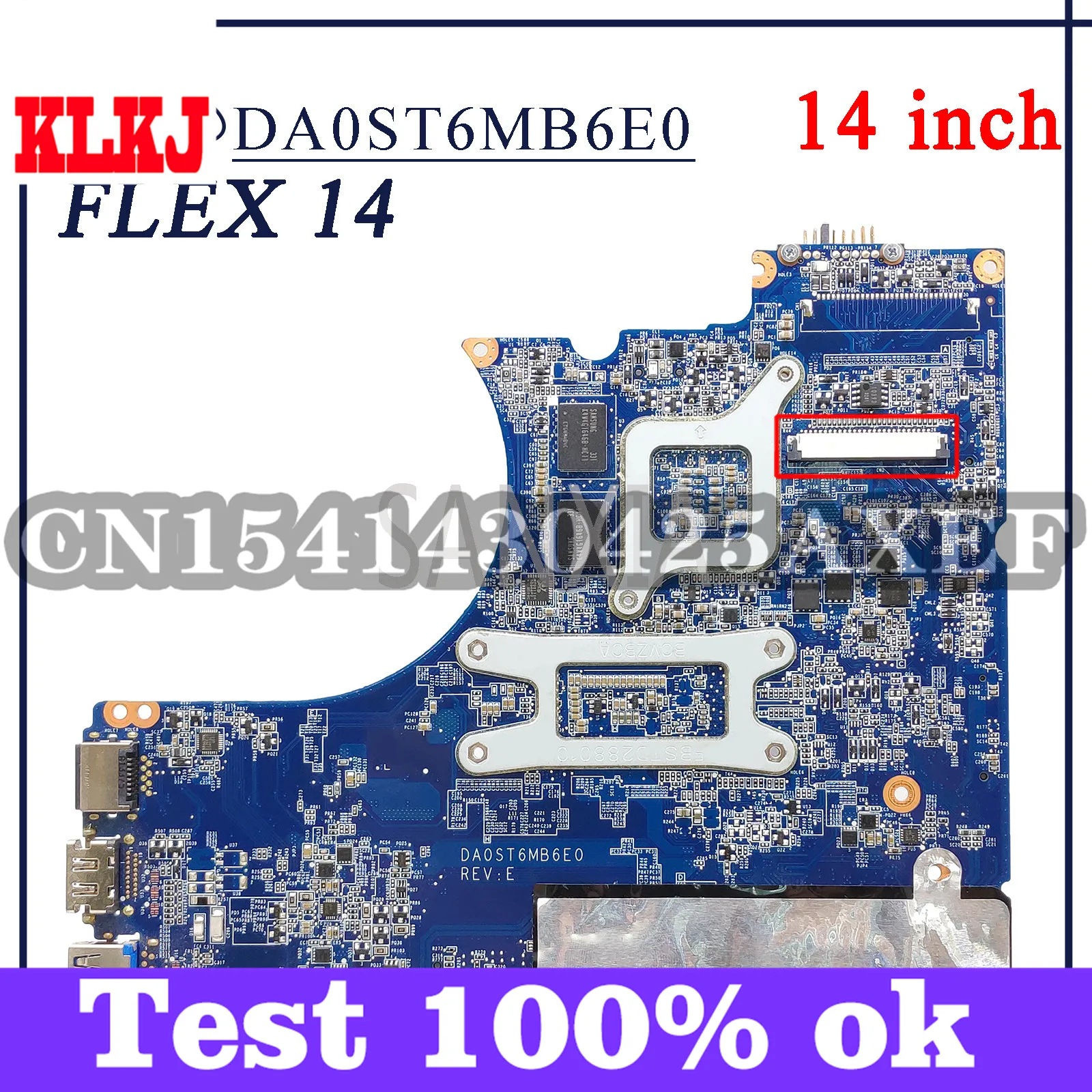 

KLKJ DA0ST6MB6E0 Laptop Motherboard For Lenovo Flex 14/15 Original Mainboard I5-4200U GT720M