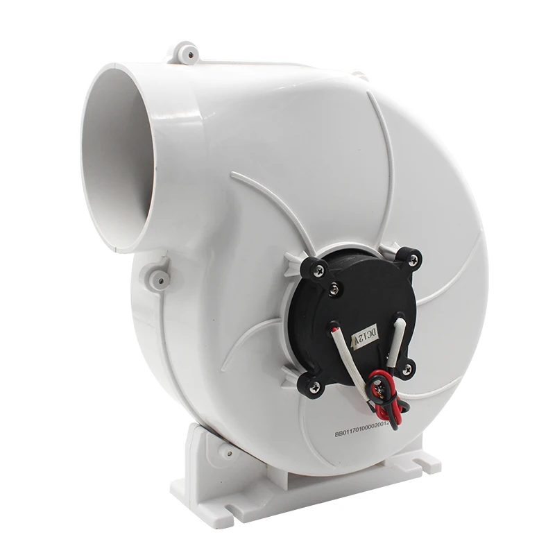 Белый вентилятор для улитки аккумулятора постоянный ток вытяжной караван