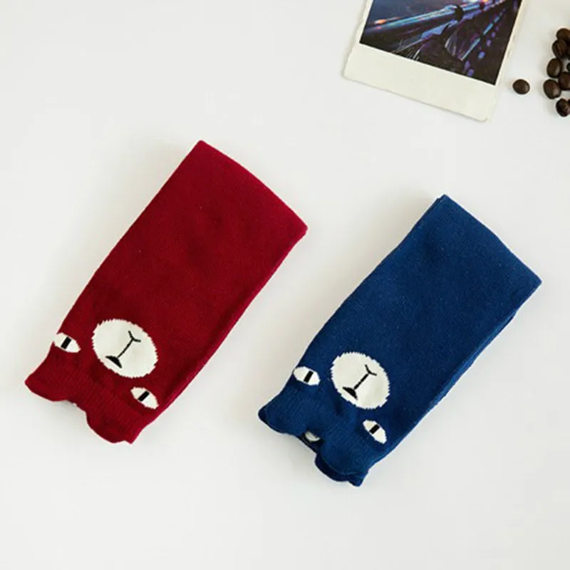 Newborn Toddler Knee High Sock Baby Girl Boy Socks anti slip Cute Cartoon beer leg warmers For newborns infant Warm Long | Детская