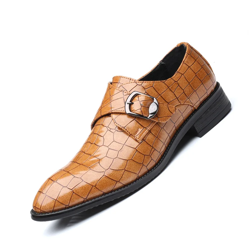 

Mazefeng 2020 Crocodile Pattern PU Leather Dress Shoes Men Shoes for Business Casual Big Size 48 Shoes Formal for Wedding Party