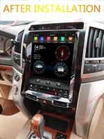 car audio vertical screen tesla android 9 0 car gps navigation for toyota land cruiser lc200 2008 2015 car multimedia player bt