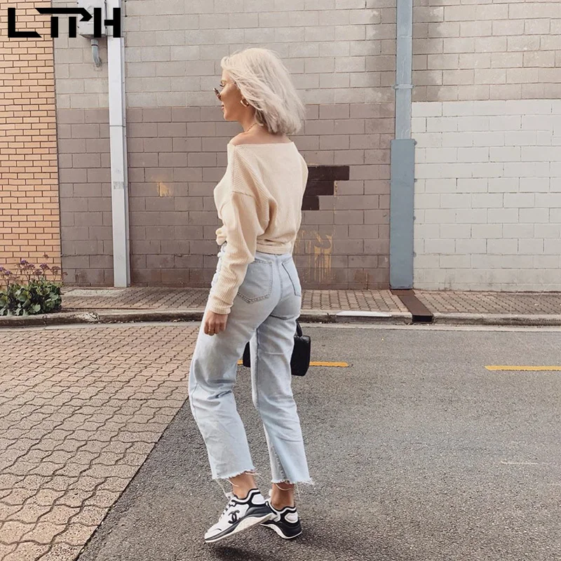 Женская Повседневная рубашка с косым воротником однотонная блузка без бретелек