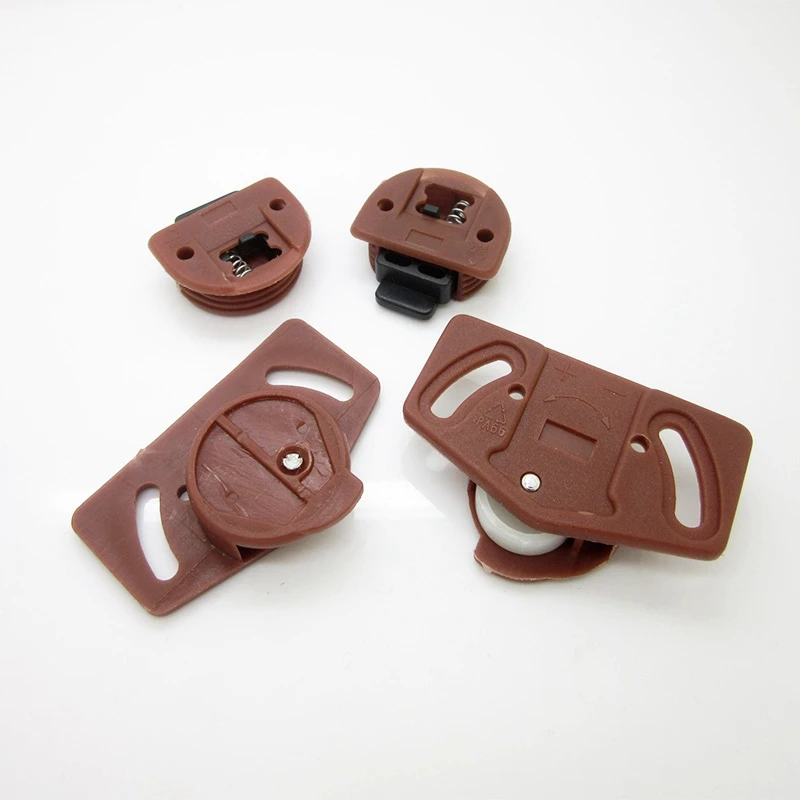 Набор роликов для раздвижных дверей комплект из 2 пар колес АБС пластика с одним