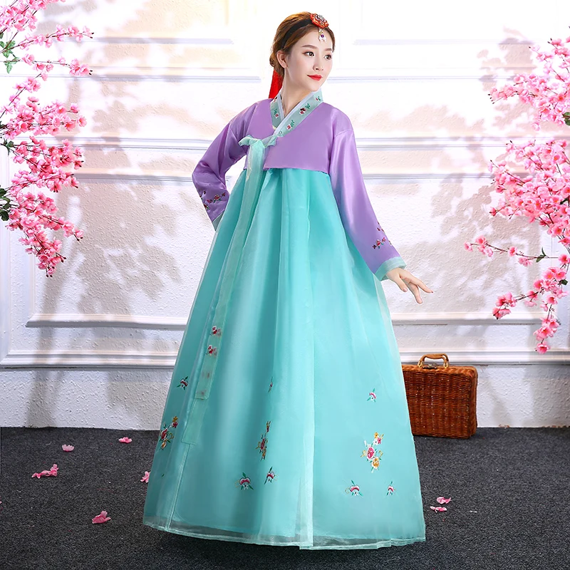 Винтажная традиционная корейская одежда Hanbok женская для взрослых корейские