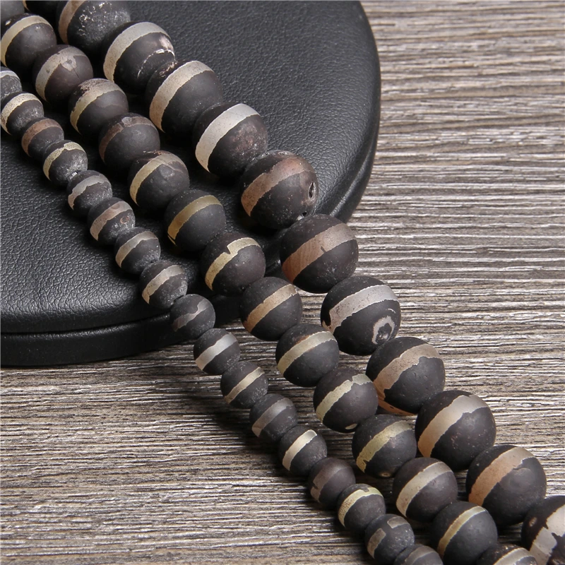 Ювелирные изделия тибетский глаз бусины натуральный камень: агат Beadsbrown камень