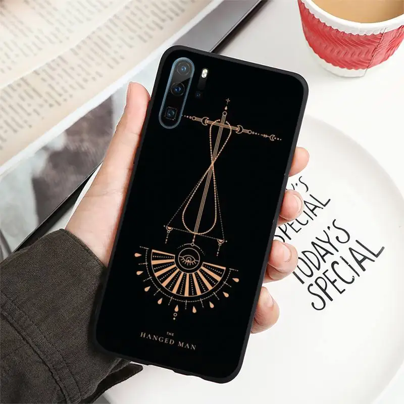 

Death Tarot Card Phone Case For Huawei honor Mate P 9 10 20 30 40 Pro 10i 7 8 a x Lite nova 5t