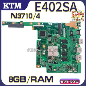 kefu motherboards e502sa laptop motherboard for asus e402s e402sa e502s e502sa original mainboard 8gb ram n3710 free global shipping