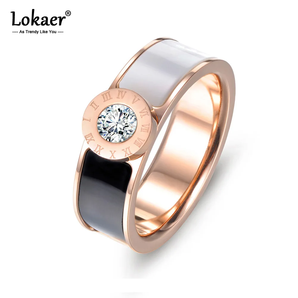 Lokaer классические ювелирные изделия из нержавеющей стали акриловые & раковины