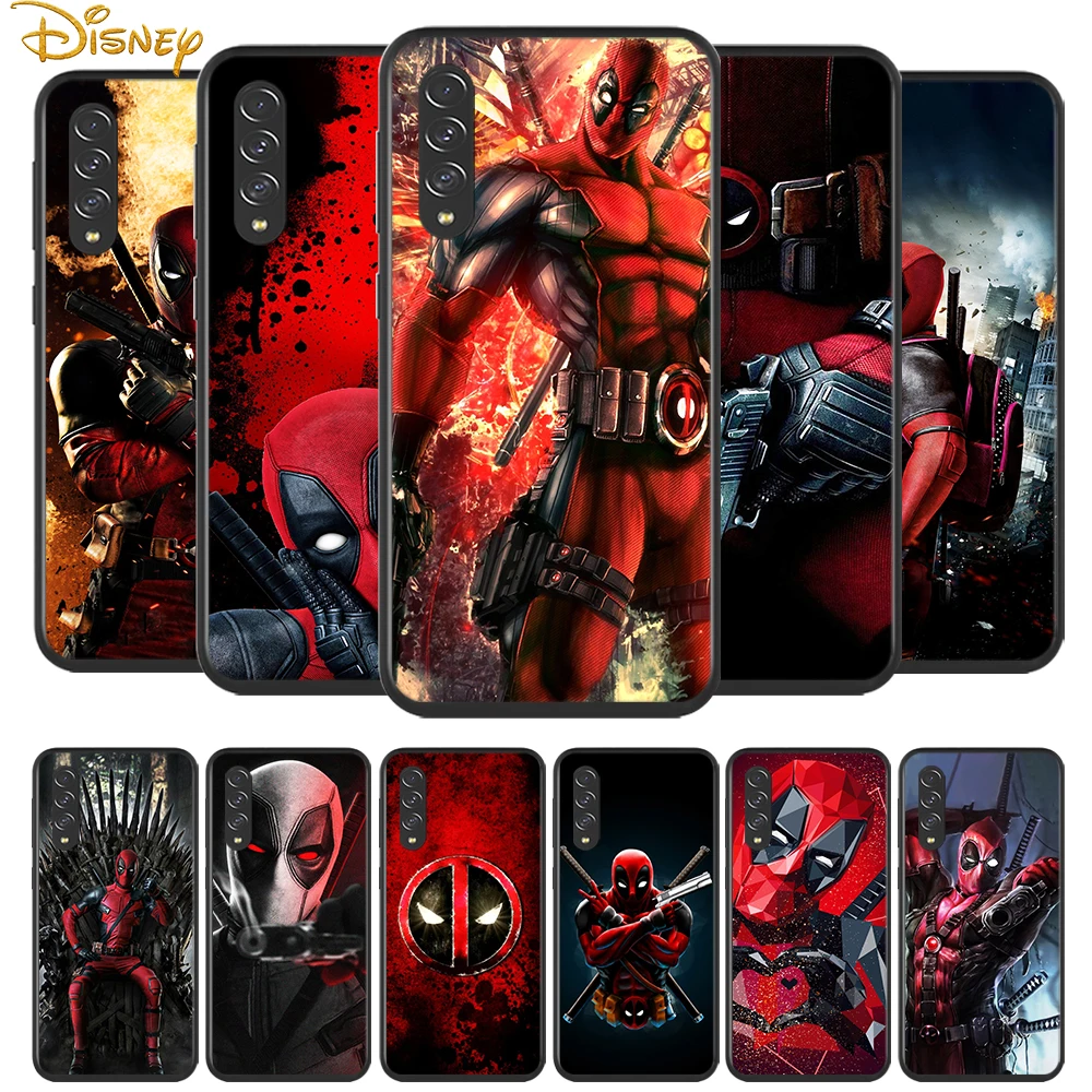 

Deadpool Marvel for Samsung Galaxy A90 A80 A70 A60 A50 A40 A20 A2Core A10 M31 M21 M60 M40 M30 Black Phone Case