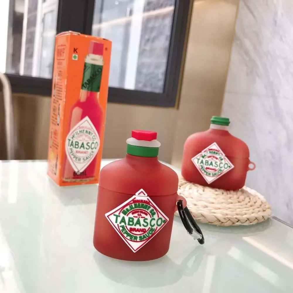 Модный бренд mcilhenny Tabasco чехол с перечным соусом для AirPods 1 2 pro зарядная коробка