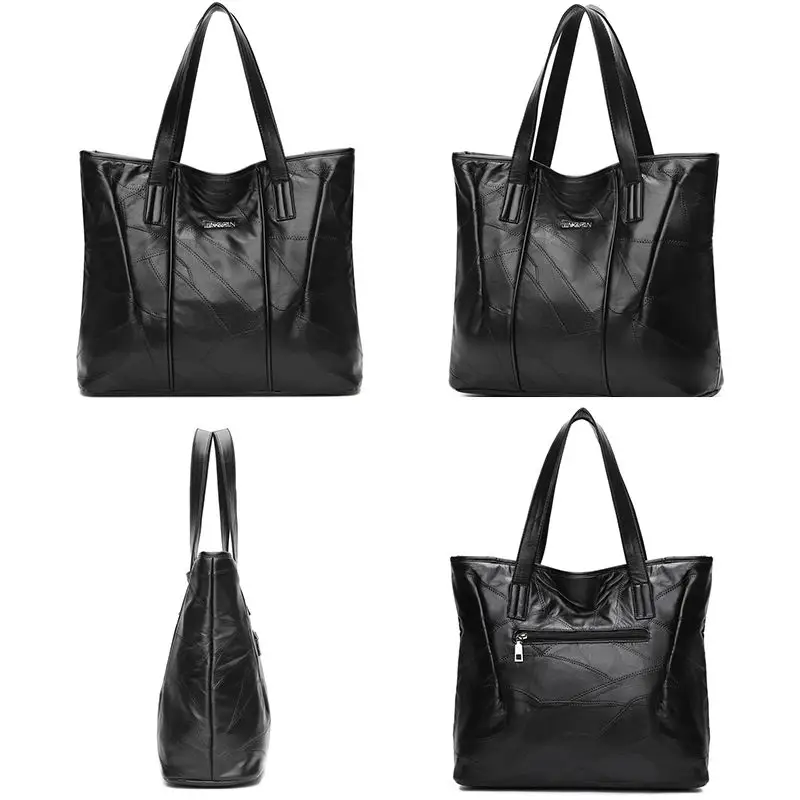 DIINOVIVO Ladies Casual Bags Soft PU Leather Shoulder Bag Women Handbags High Quality Tote Bags For Women Large Bag WHDV1284