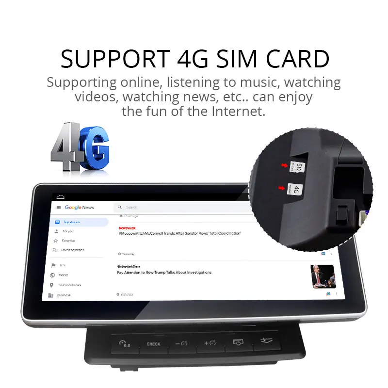 저렴한 JDASTON-10.25 인치 안드로이드 9.0 자동차 멀티미디어 플레이어, 아우디 Q7 2005-2015 4G + 64G 자동차 라디오 GPS 네비게이션 8 코어 무선