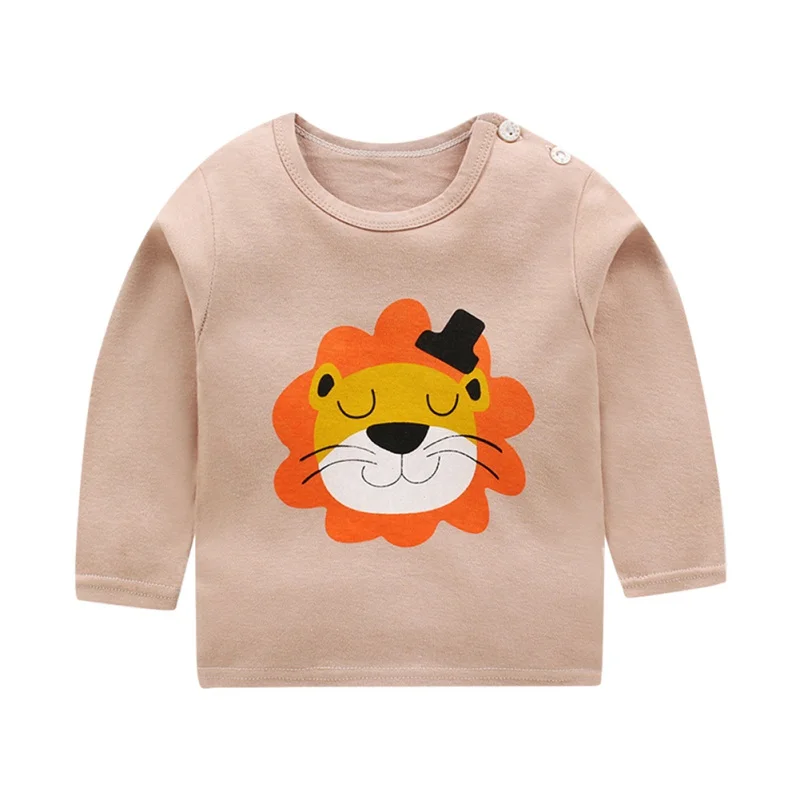 

Baby Girl Boy Long Sleeve Tees Cartoon Animal Pattern Tops T-Shirts Kids Casual Blouse Autumn 0-6T