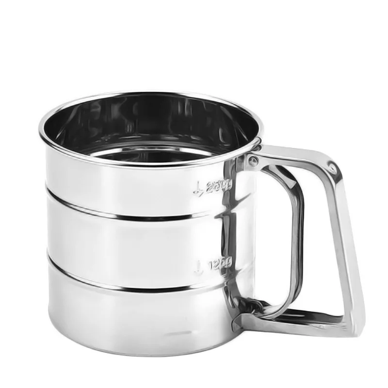 Ручное сито для муки из нержавеющей стали порошка сетчатый нож выпечки кухонный