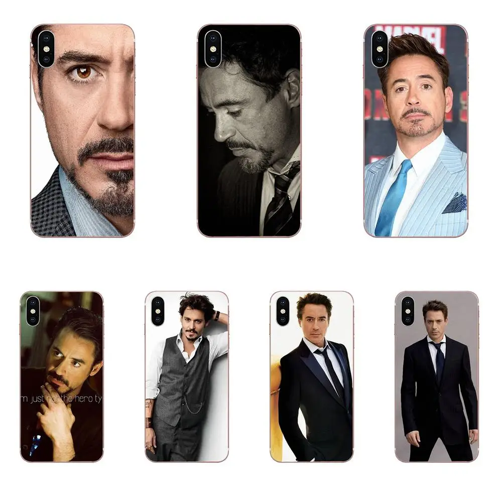 Супер Железный человек Роберт Дауни мл. Для Apple iPhone 4 4S 5 5C 5S SE 6 6S 7 8 Plus X XS Max XR Обложка