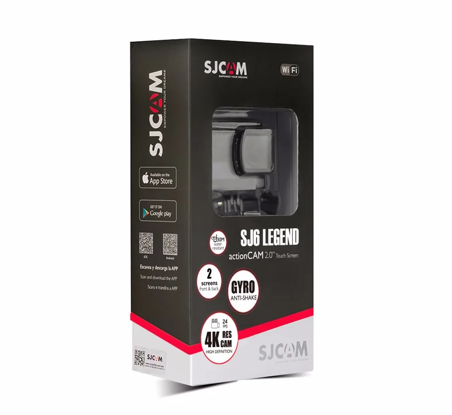 Оригинальный SJCAM SJ6 Legend 4K 24fps Ultra HD Notavek 96660 Водонепроницаемая экшн-Камера 2 0