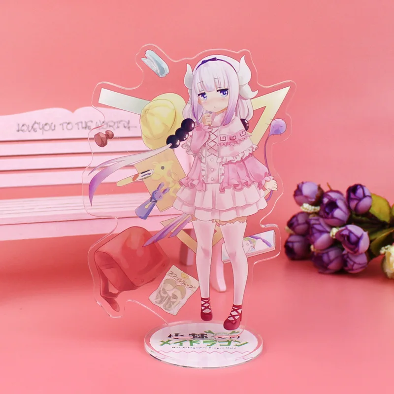 Аниме Miss Kobayashi Дракон горничная Kamui Kanna фигурка на акриловой подставке настольное