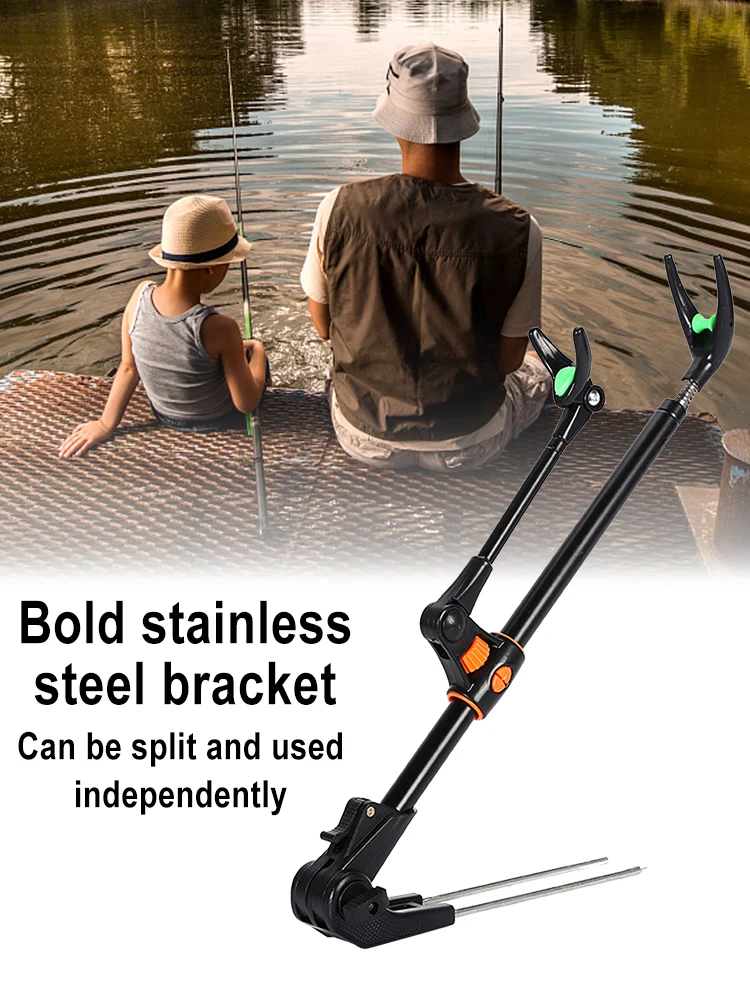 Кронштейн для удочки держатель двойного назначения утолщенный рыболовный