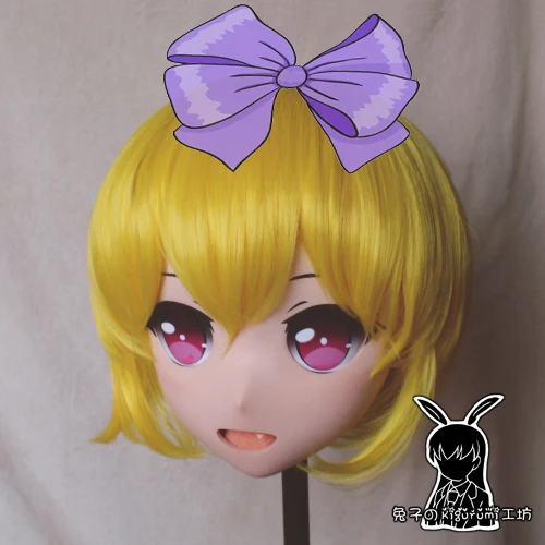 

(Rabbit 50) Full Head Crossdress Girl BJD Doll Mask Scary Vampire COS Cartoon Anime Realistic Silicone Elly Cosplay Mask Kigurum