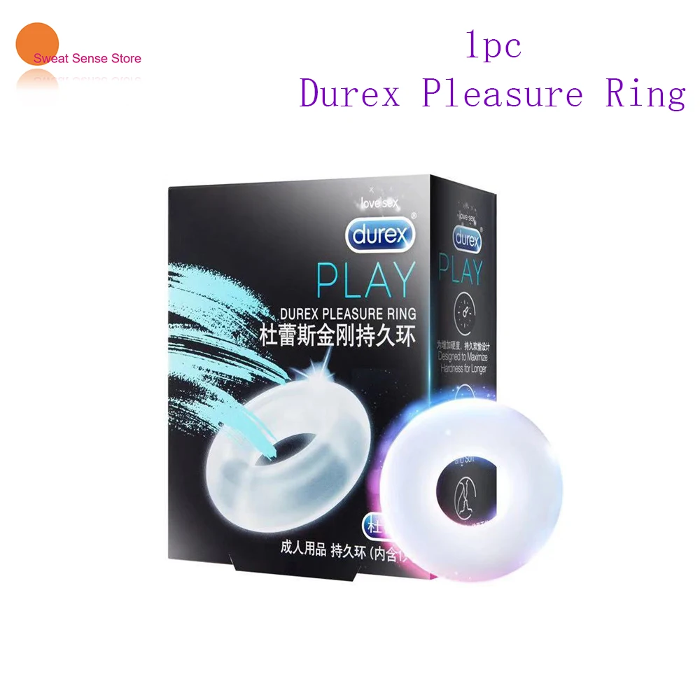 Durex кольцо удовольствия презерватив увеличение пениса рукав удлинитель секс