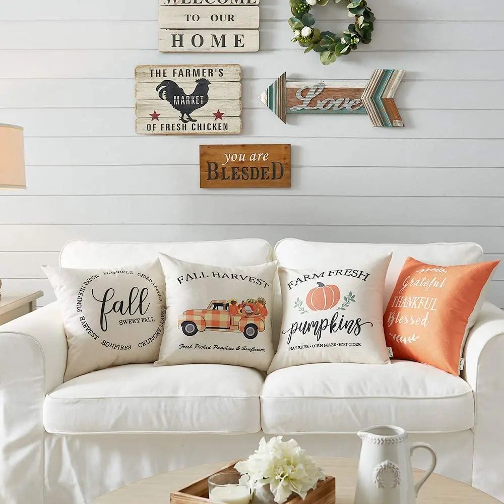 Наволочка для подушки Осеннее украшение наволочка дивана гостиной 45x45 см на