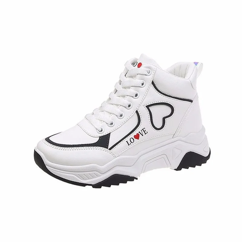 Новая женская обувь модная повседневная кроссовки на толстой подошве с высоким