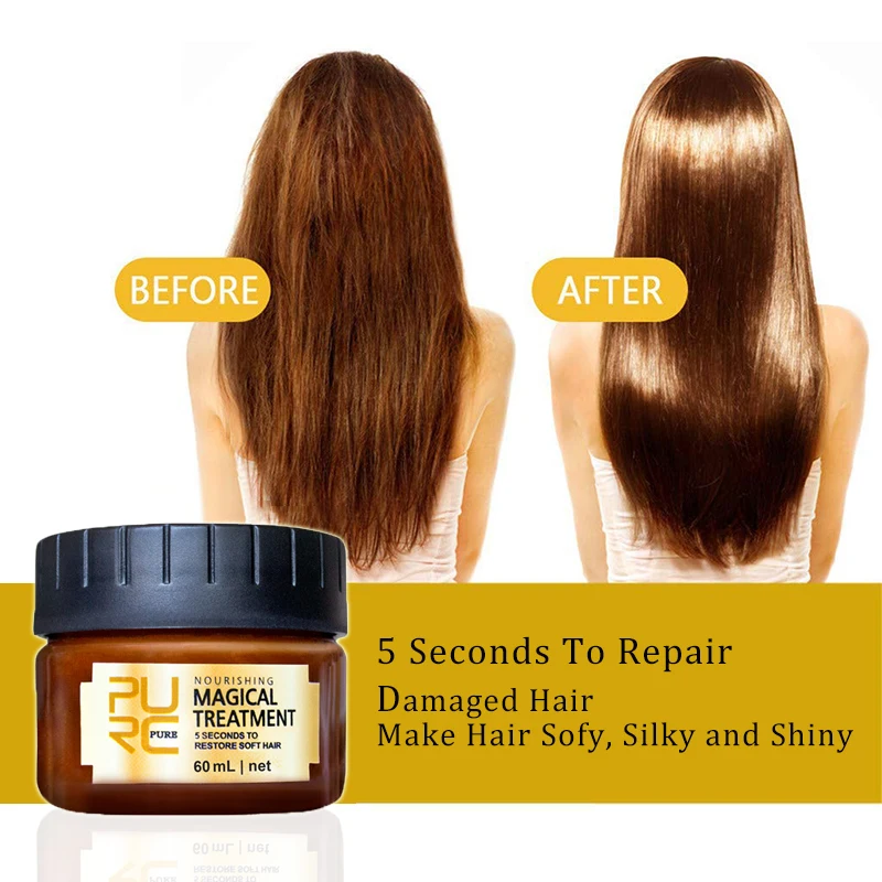 PURC Magical Argan масло для волос Маска Уход восстановление кератин выпрямитель и