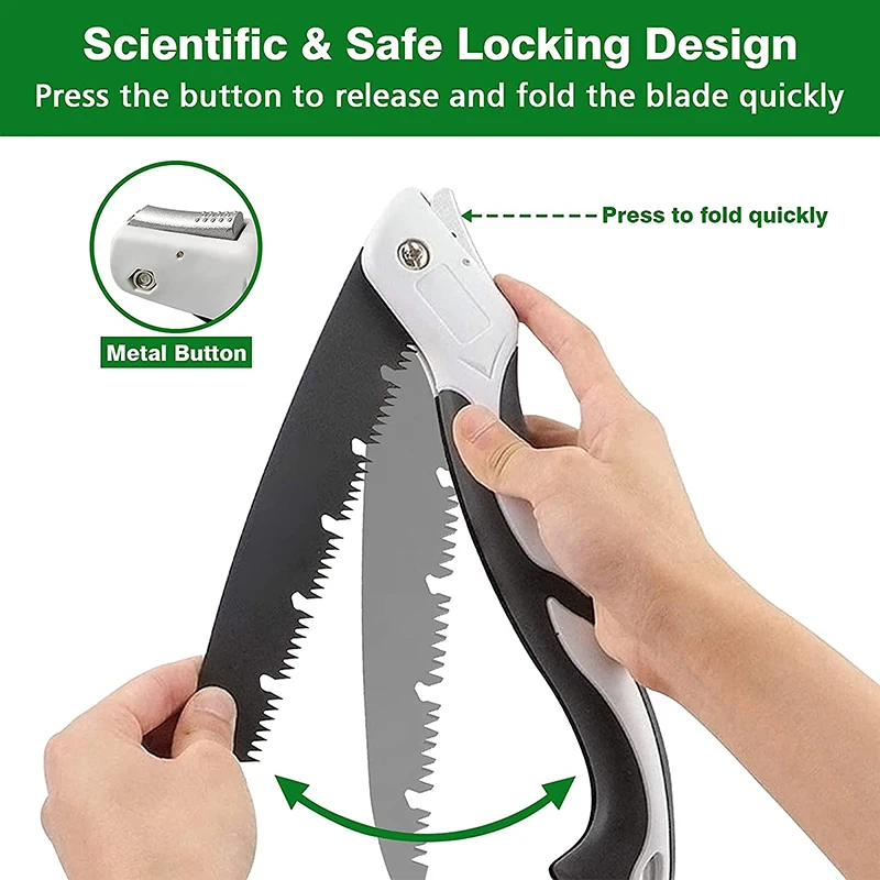 

SK5 Folding Saw Heavy Duty Extra Long Blade Hand Saw Collapsible Sharp Hacksaw Garden Woodwork / Household Trimming Cutting Tool