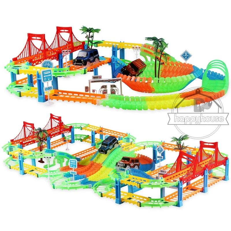 Волшебный трек железной дороги волшебный гоночный игровой набор развивающий