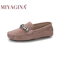 100 genuine cowhide leather women shoes female casual fashion flats spring autumn driving shoes women leather loafers